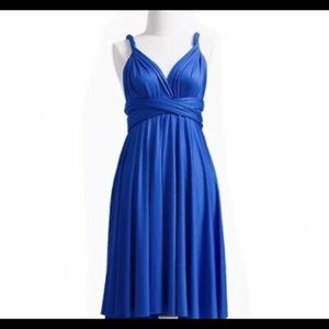 Gorgeous royal blue Butter by Nadia wrap dress. Many styles in one!